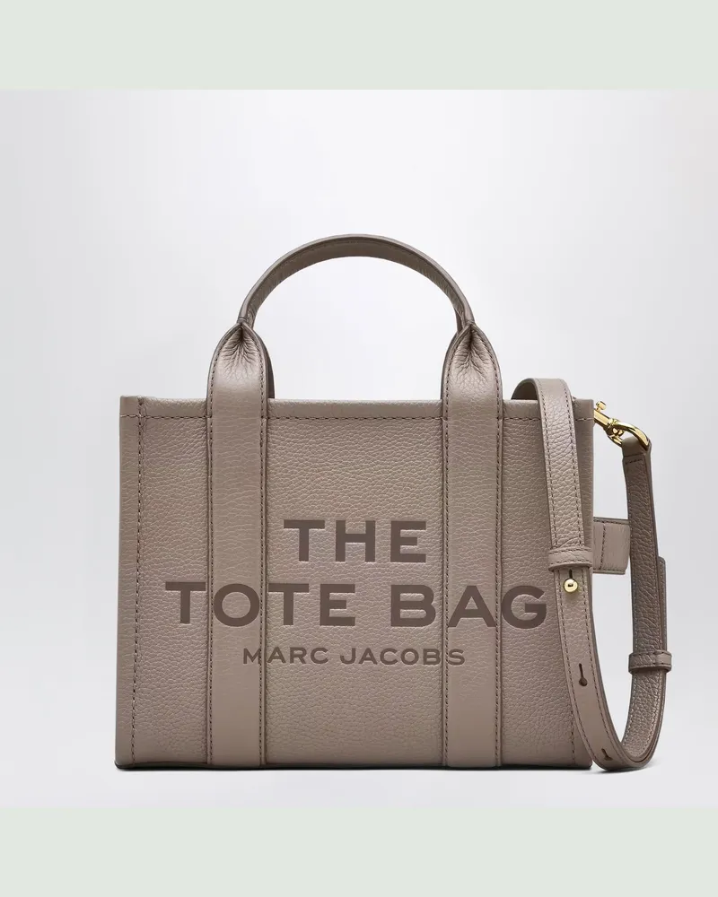 Marc Jacobs The Small Tote Bag Cement aus Leder Grey