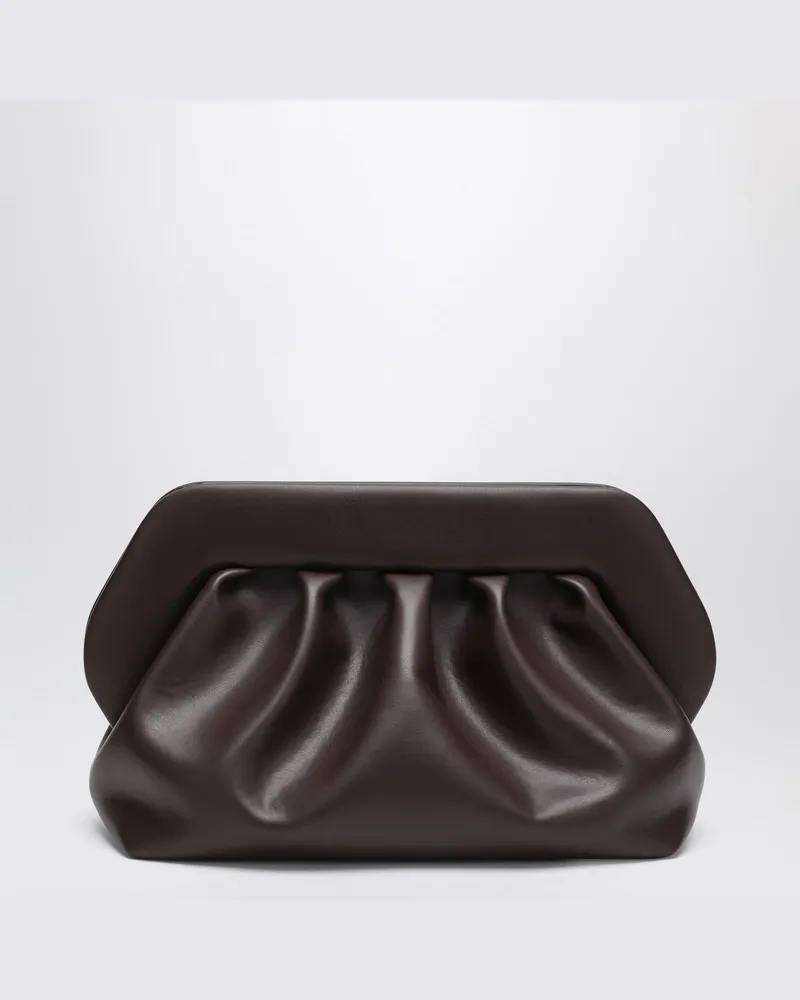 THEMOIRÈ Medium Bios Clutch Ebenholz Braun
