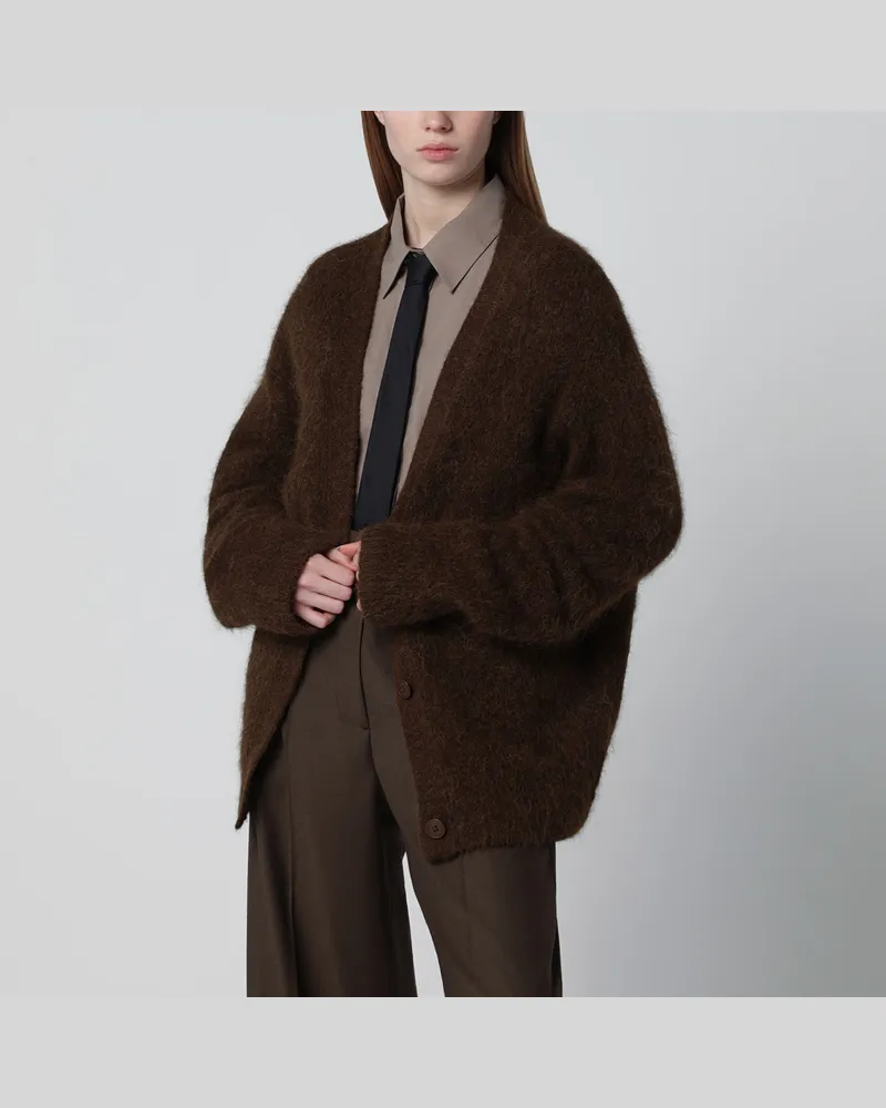 FRANKIE Shop Oversized Elland-Cardigan in Olivbraun Green