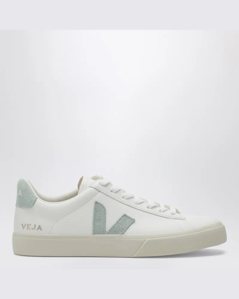 VEJA Campo Sneaker aus weißem und Matcha-Leder Weiß