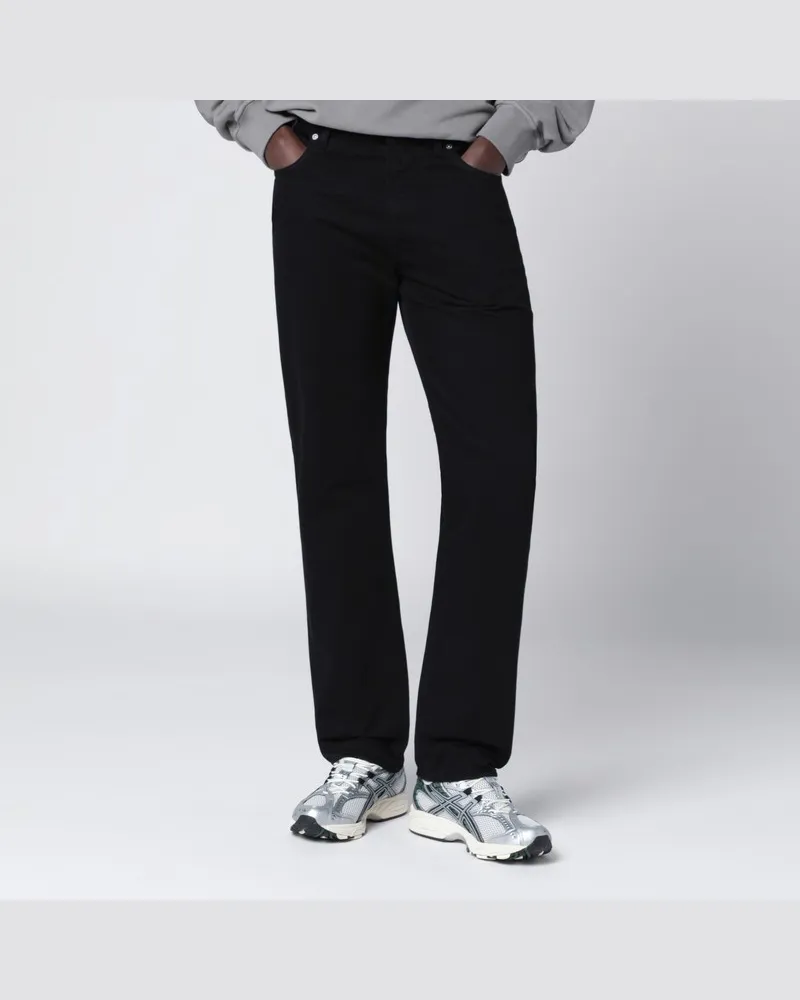 Stone Island Schwarze Jeans in Regular Fit Schwarz