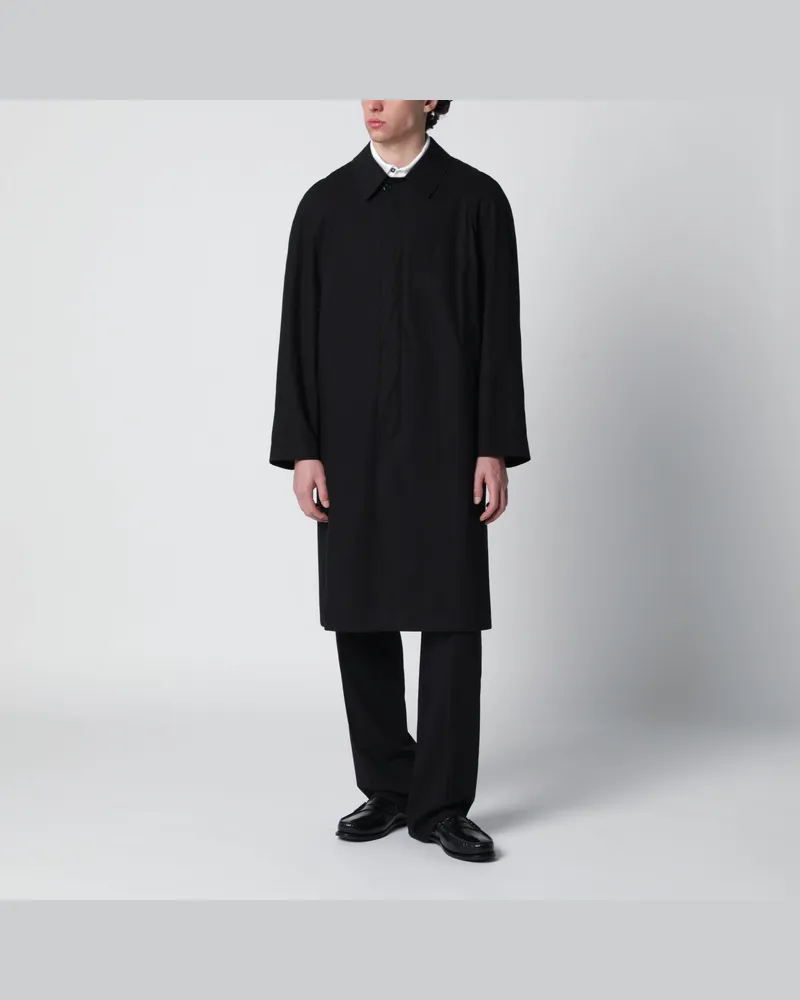 Prada Mantel aus schwarzer Baumwolle Black