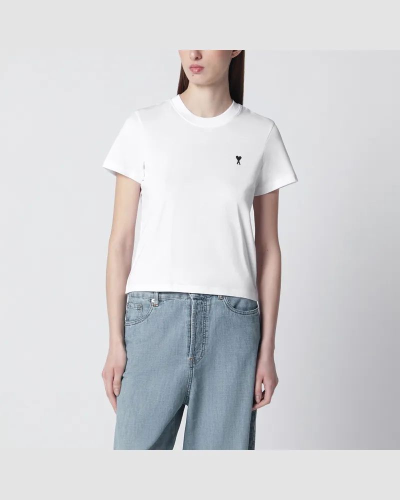 AMI Paris Weißes Ami De Coeur T-Shirt White