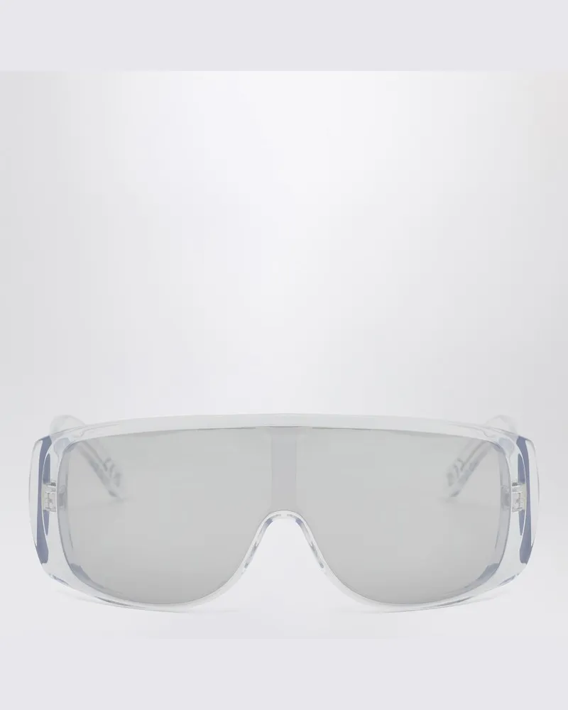 RETROSUPERFUTURE Transparente Mask-Sonnenbrille Weiß