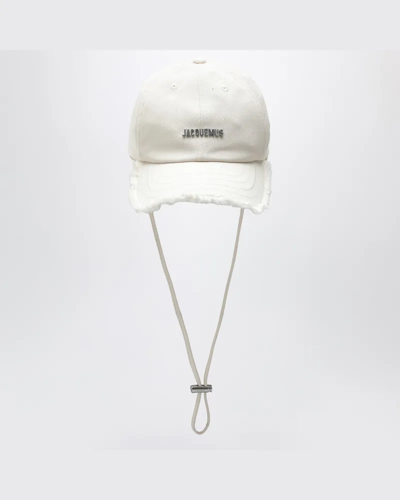 Jacquemus Weiße La Casquette Artichaut Kappe White