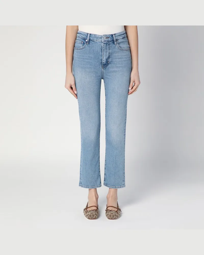 Frame Denim Hellblaue Jeans mit verwaschenem Effekt Hellblau