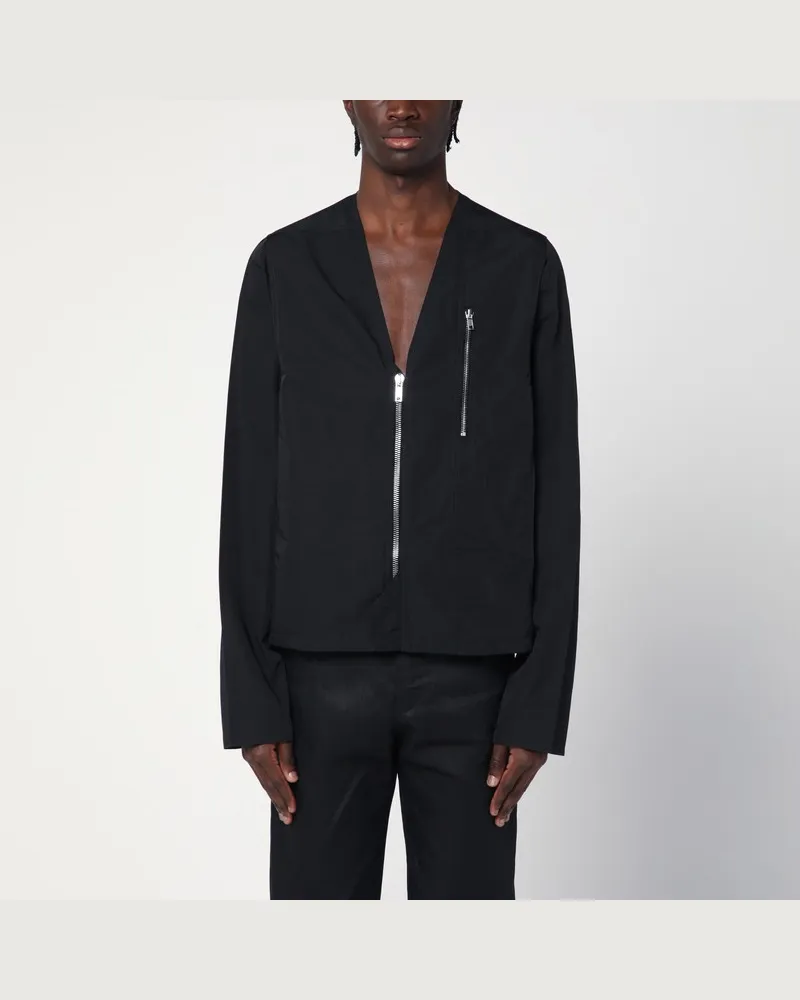 Rick Owens Schwarze Jacke mit Reißverschluss Schwarz