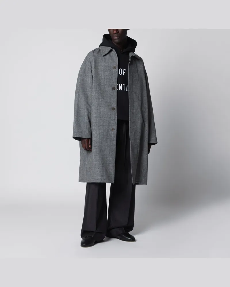 Fear of God Relaxed-Trenchcoat aus moulinierter Wolle White