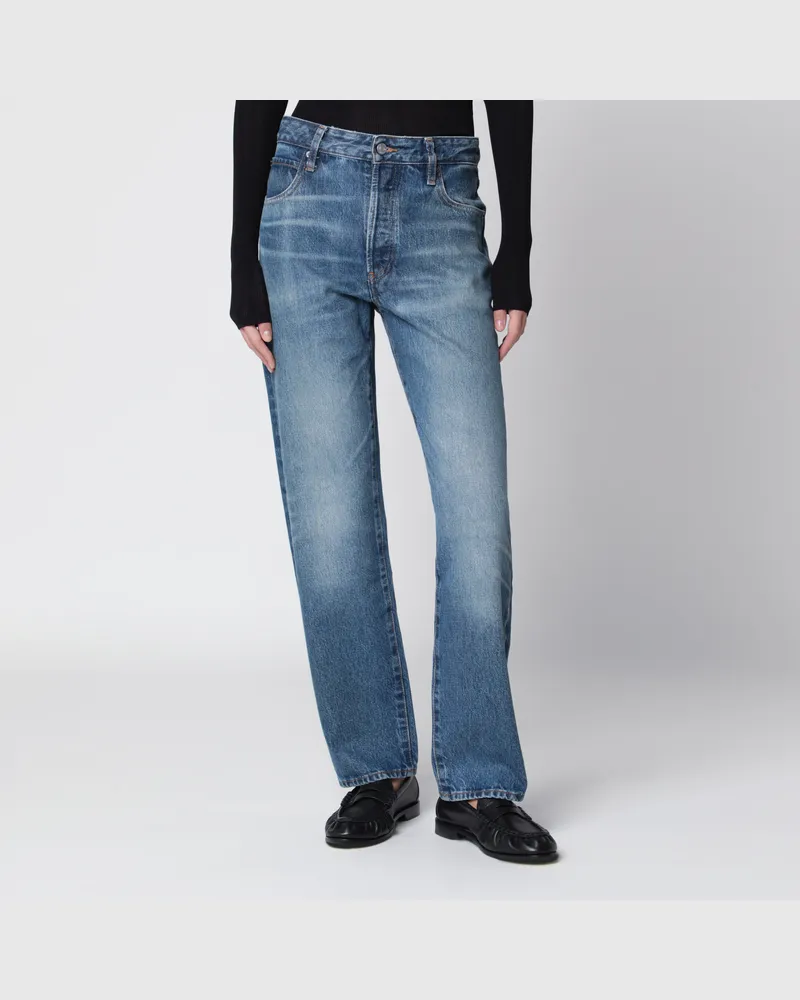 Frame Denim Jeans The Essential in Fighter aus Baumwolle Blue