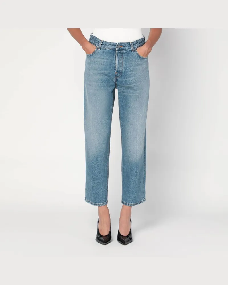 Haikure Hellblaue Jeans mit Wascheffekt Blau