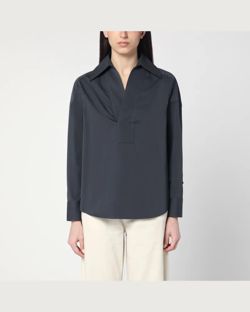 Bottega Veneta Graues Hemd aus Baumwolle und Seide Grey