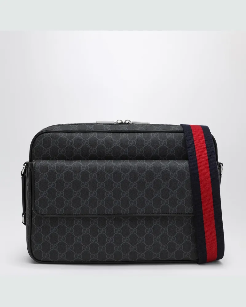 Gucci Schwarze Umhängetasche aus GG-Supreme-Stoff Black
