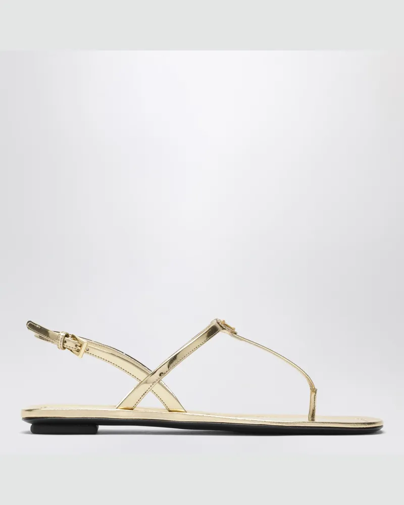 Prada Zehentrenner-Sandalen in Platin Metal