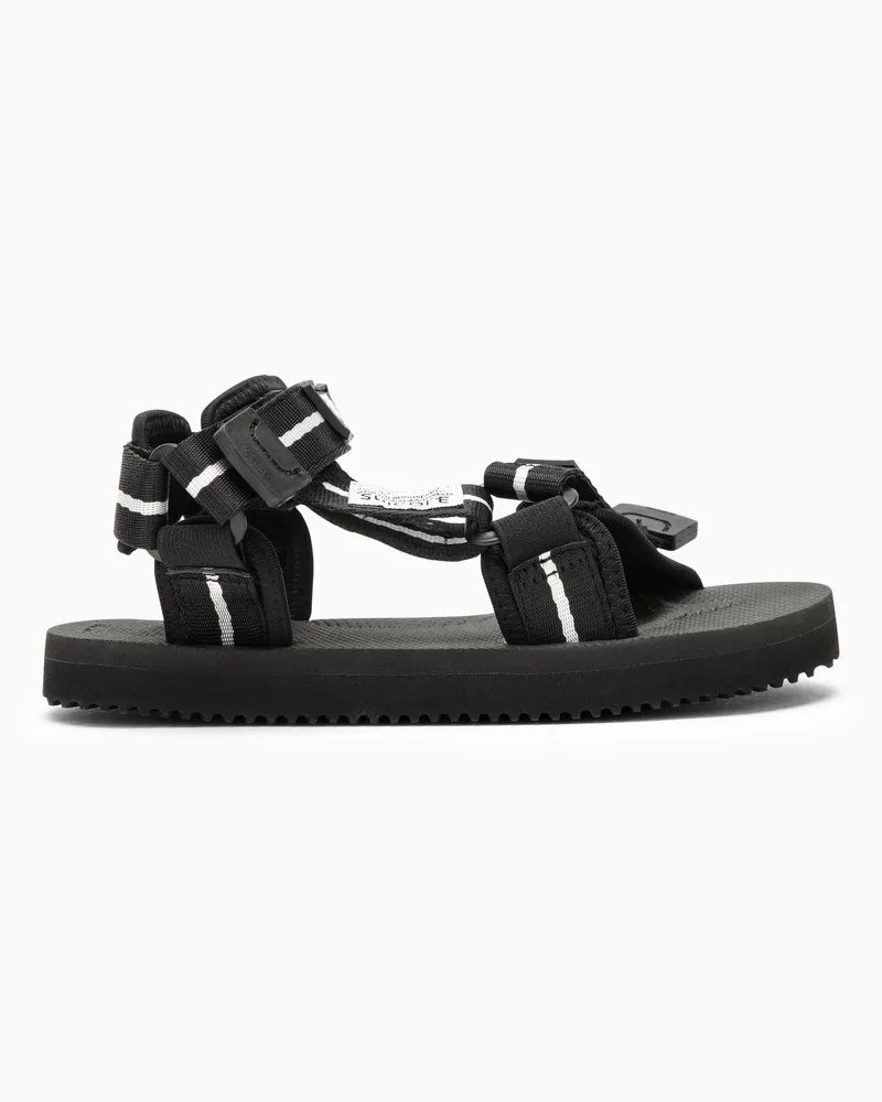 Palm Angels Schwarze Sandalen x Suicoke aus Nylon 