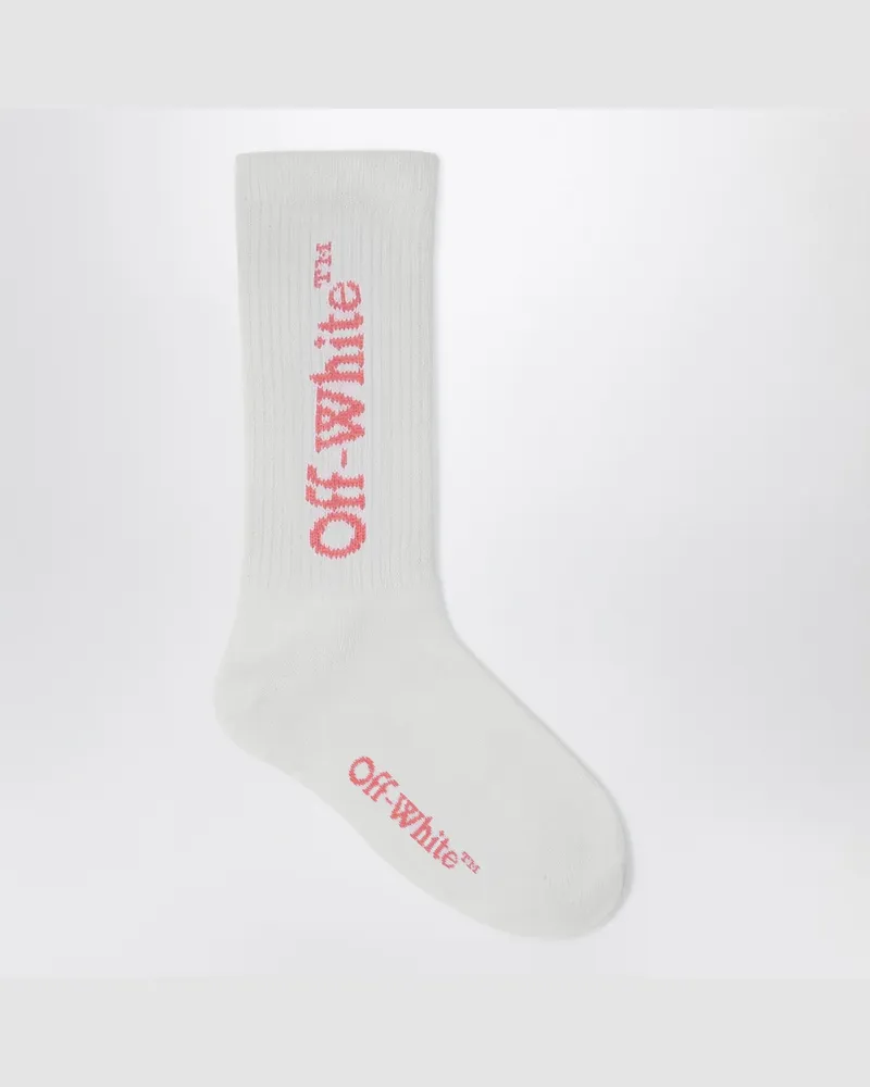 OFF-WHITE Weiße Socken mit Logo White