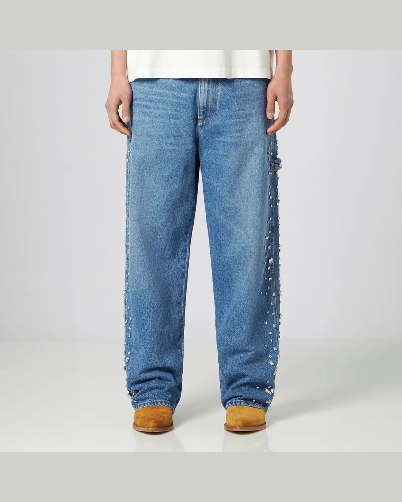 1989 STUDIO Jeans mit Kristallen Light