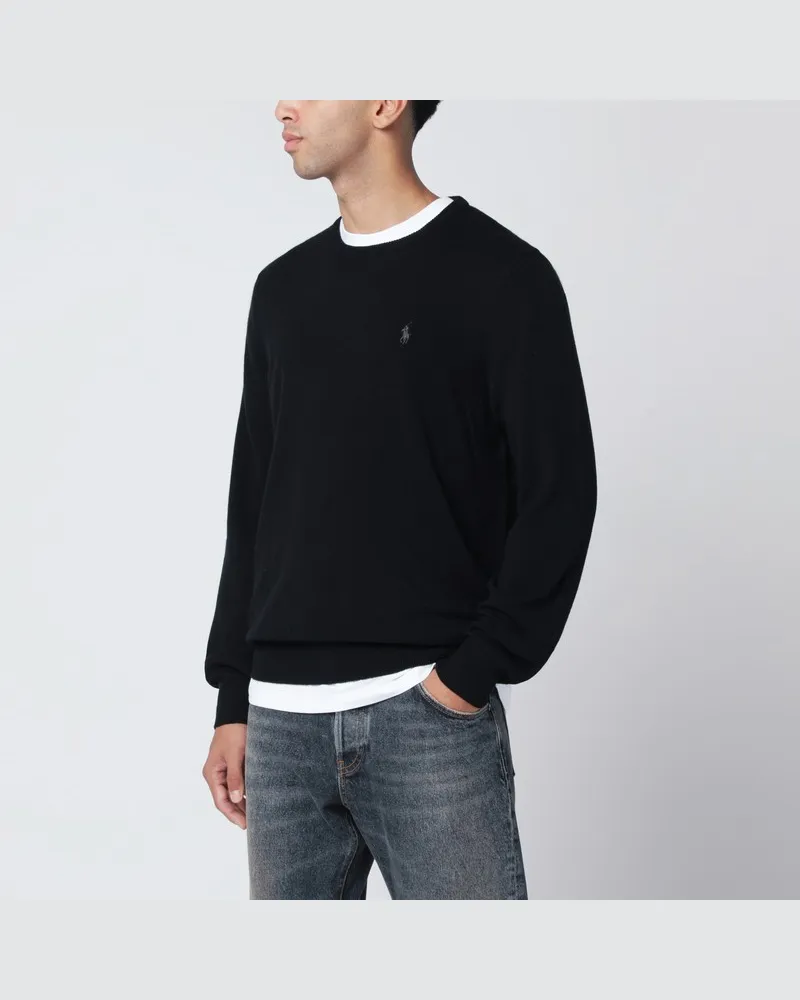 Ralph Lauren Schwarzer Wollpullover Schwarz