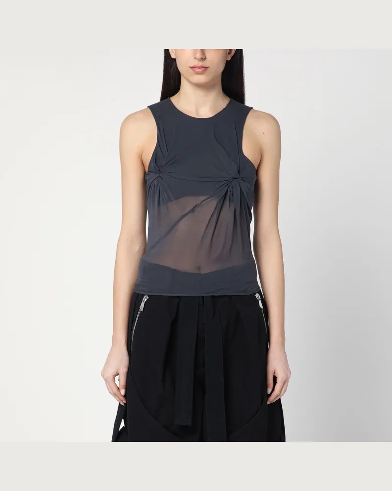 ATTICO Graues Seidentanktop 