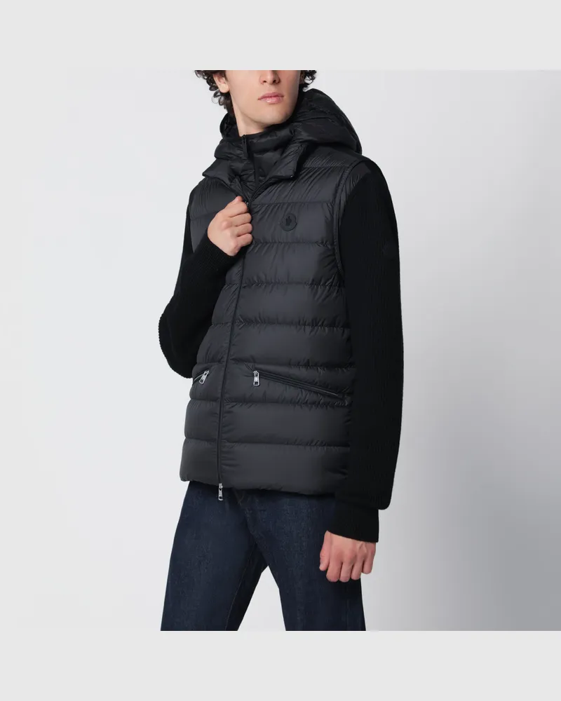 Moncler Treompan Steppweste schwarz aus Polyester Black