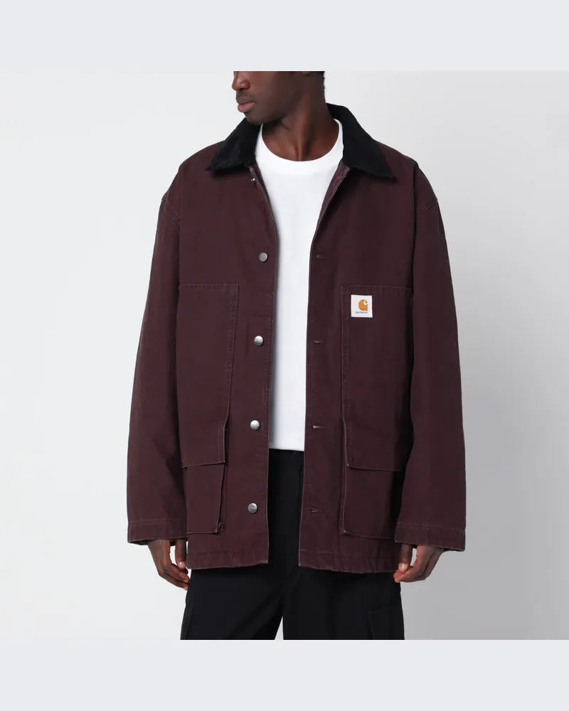 Carhartt WIP Brauner Baumwollmantel von Lander Brown