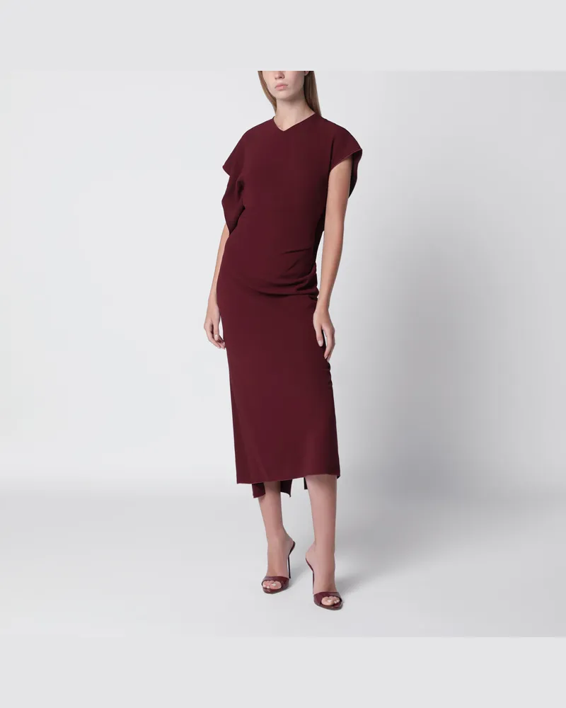 Victoria Beckham Kleid Victoria aus Cady in Zinnoberrot Red