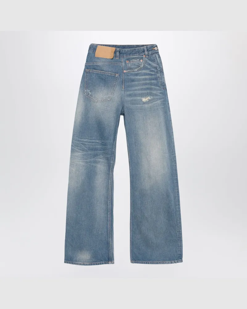 Maison Margiela Jeans mit weitem Bein Twist blau Blue