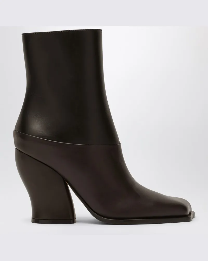 Loewe Schwarze/dunkelbraune Stiefelette Onda Schwarz
