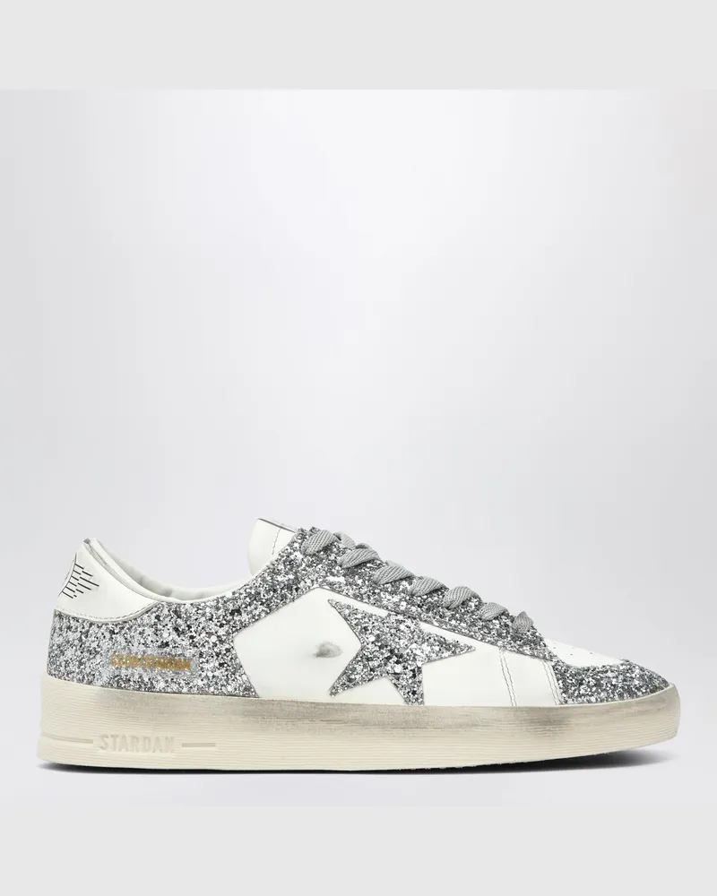 Golden Goose Stardan Sneakers Weiß/Silber glitter Metal