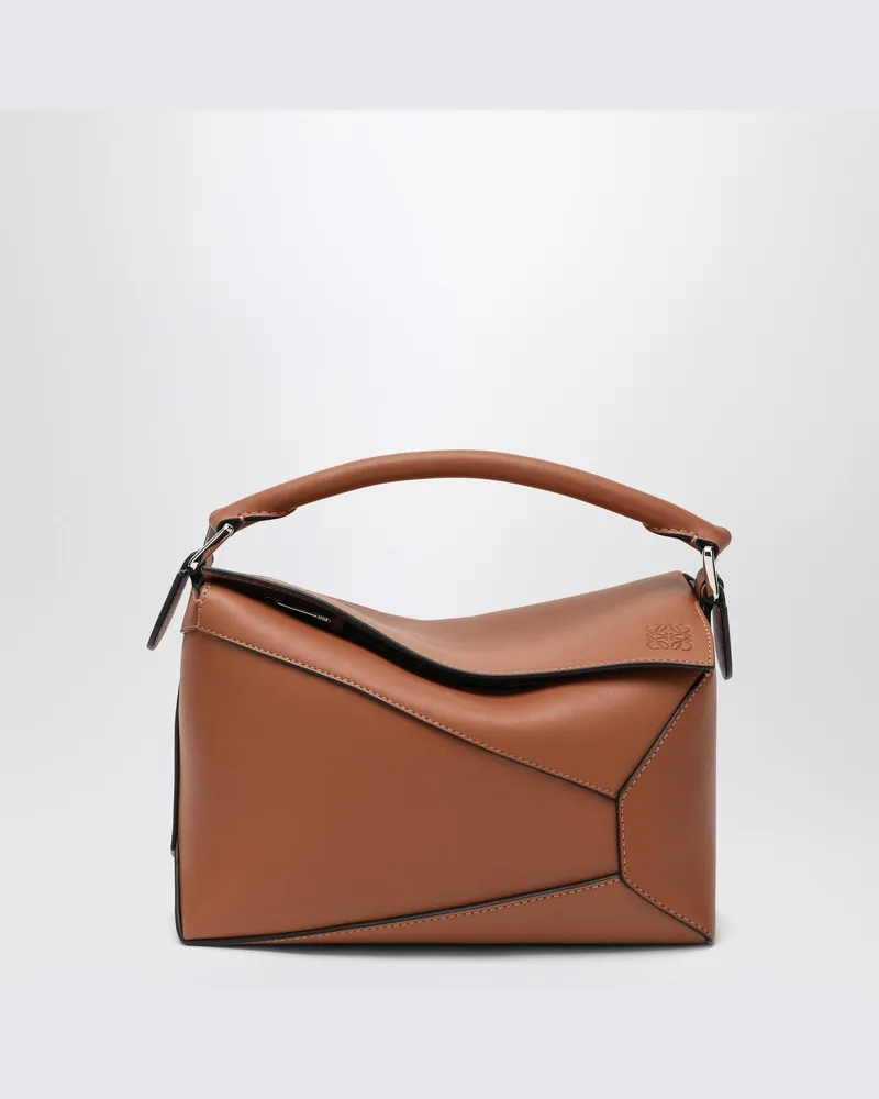 Loewe Kleine Puzzle Edge Tasche in Braun Braun
