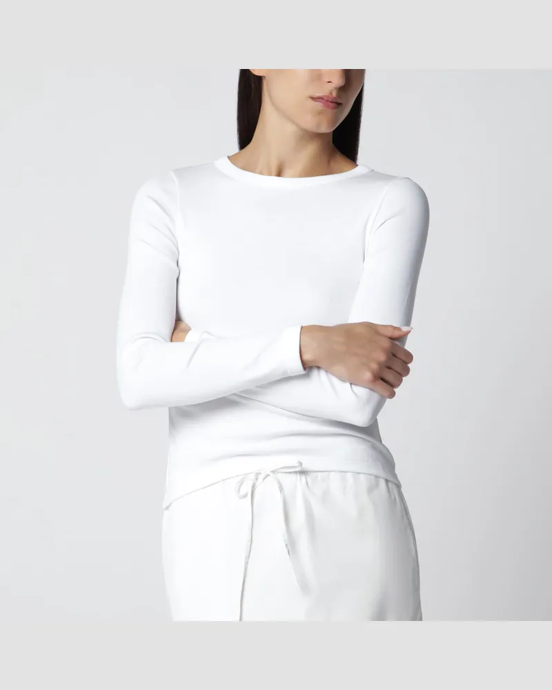 Flore Flore Weißes Max Langarmshirt aus Bio-Baumwolle White