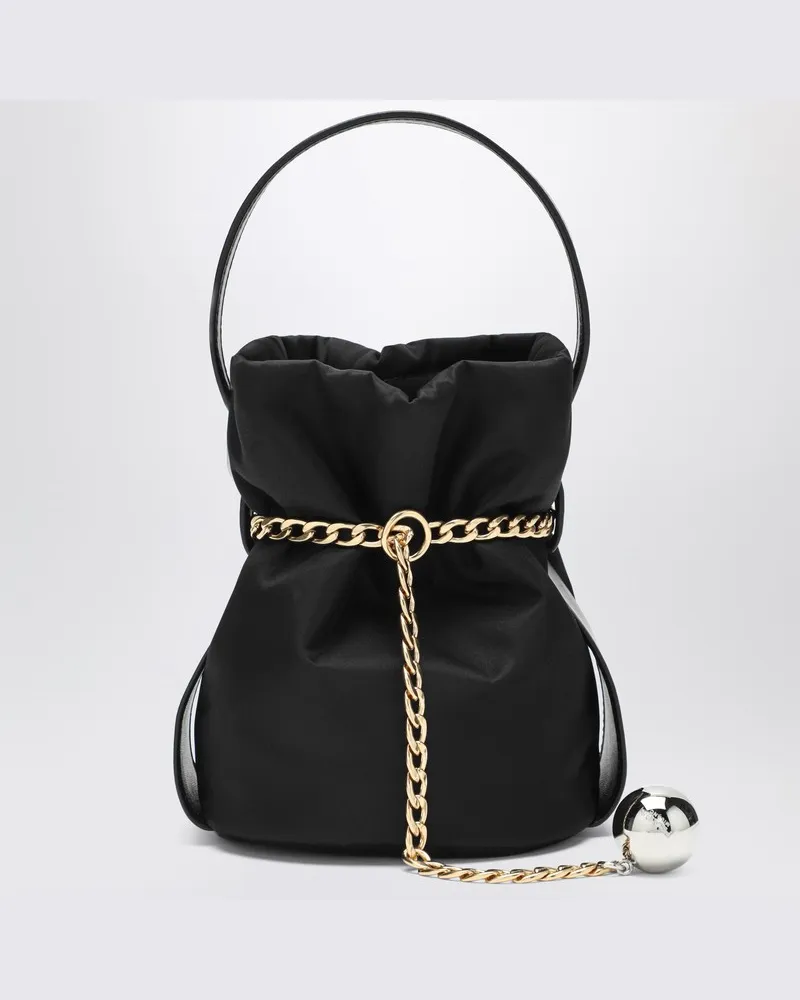 Prada Schwarzer Petit Sac Noir Mini-Beutel Schwarz