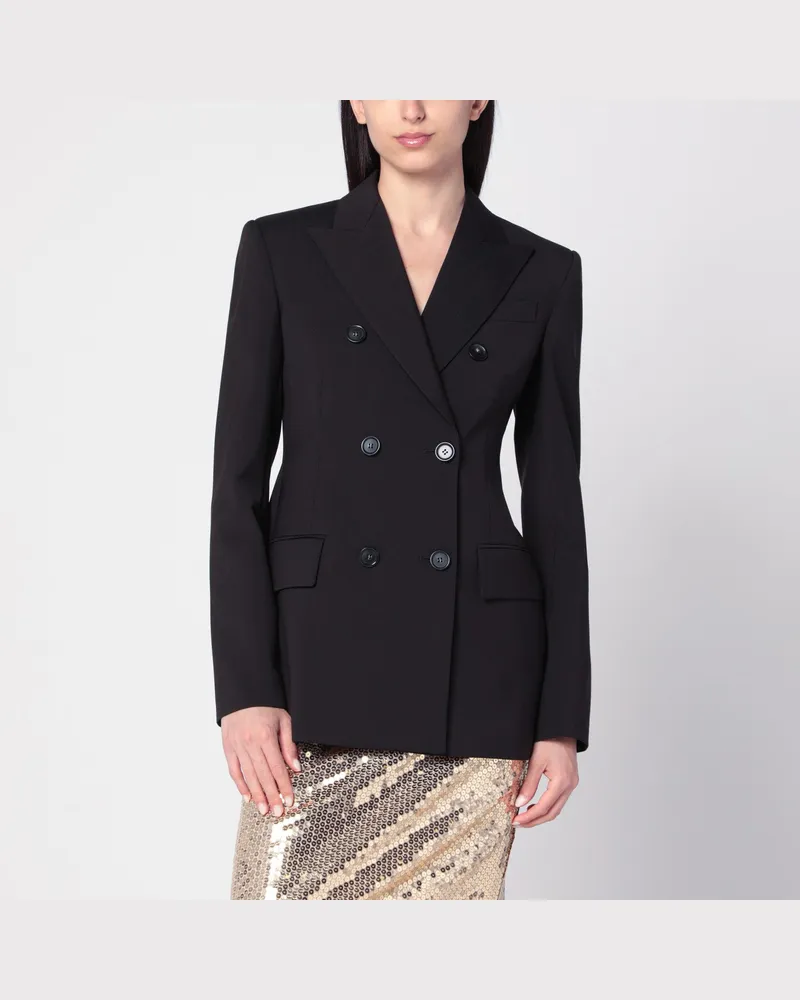 SPORTMAX Braunes zweireihiges Wolljackett Brown