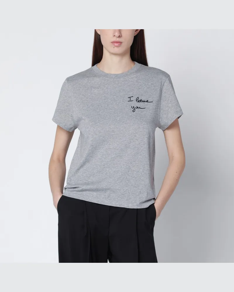 Loewe Graues T-Shirt I  You Grau