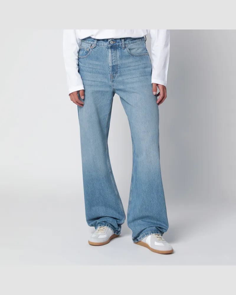 Jacquemus Gerade geschnittene Jeans in blauem de-Nîmes-Denim Blue
