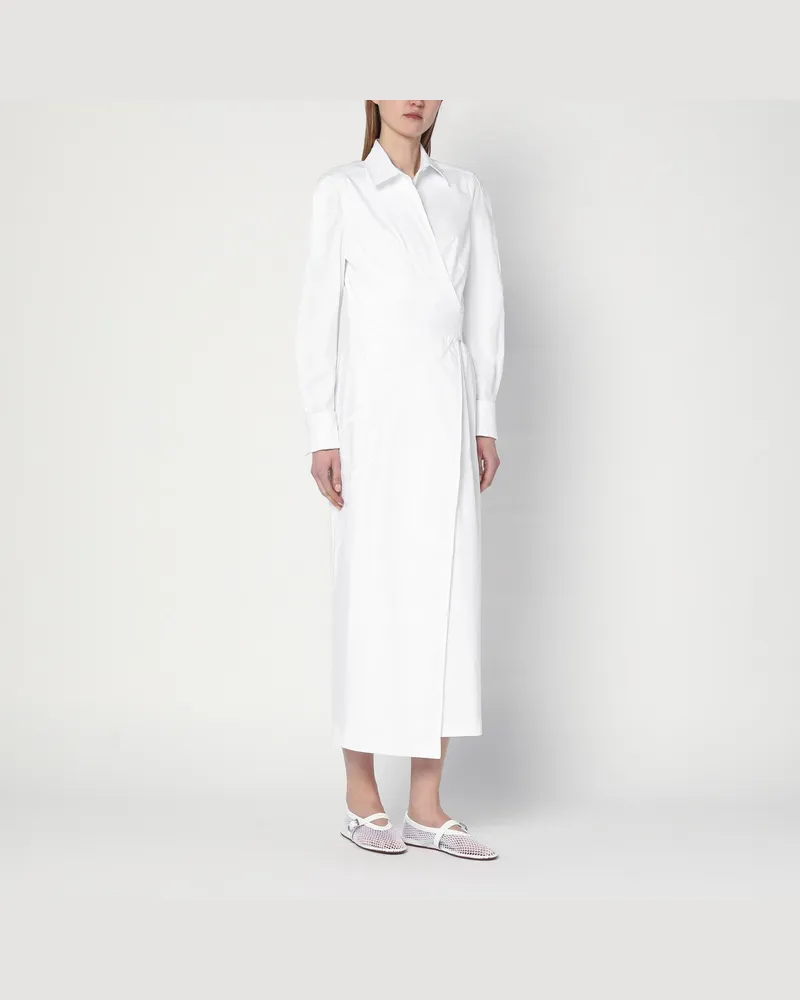 Max Mara Weißes Hemdkleid aus Baumwolltwill 