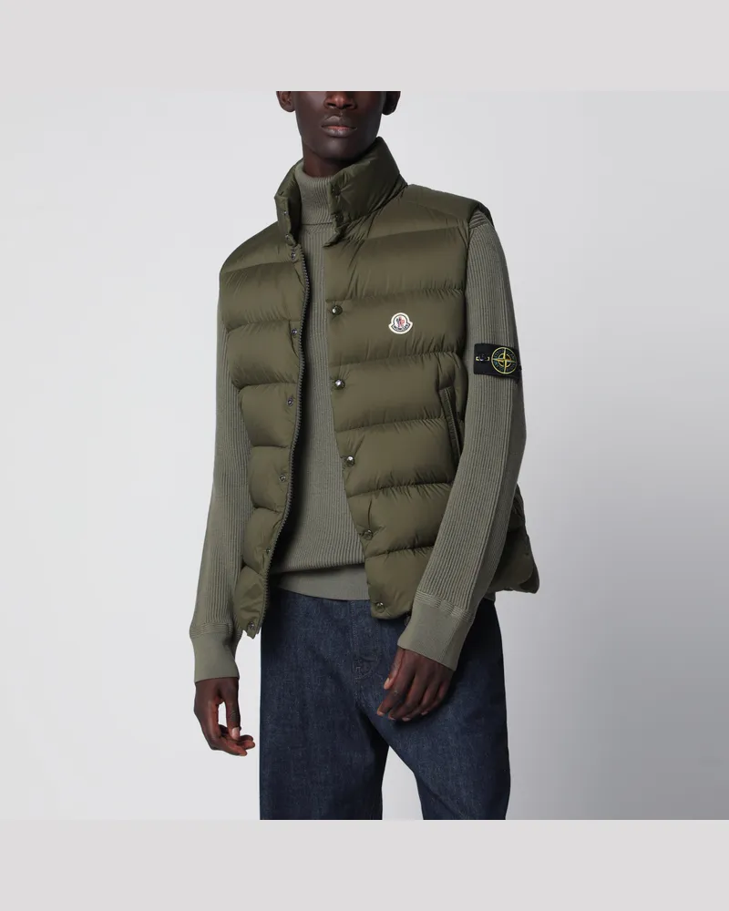 Moncler Grüne Tibb Steppweste Green