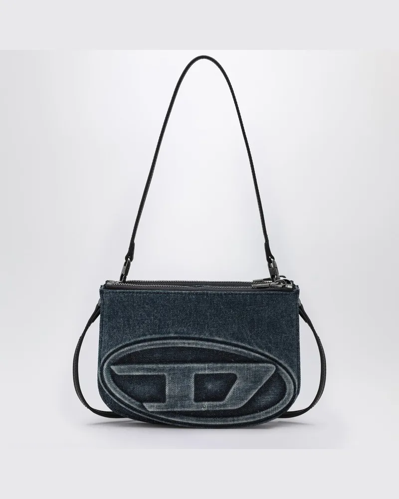 Diesel 1DR Twin Schultertasche in Blau aus Denim Blau