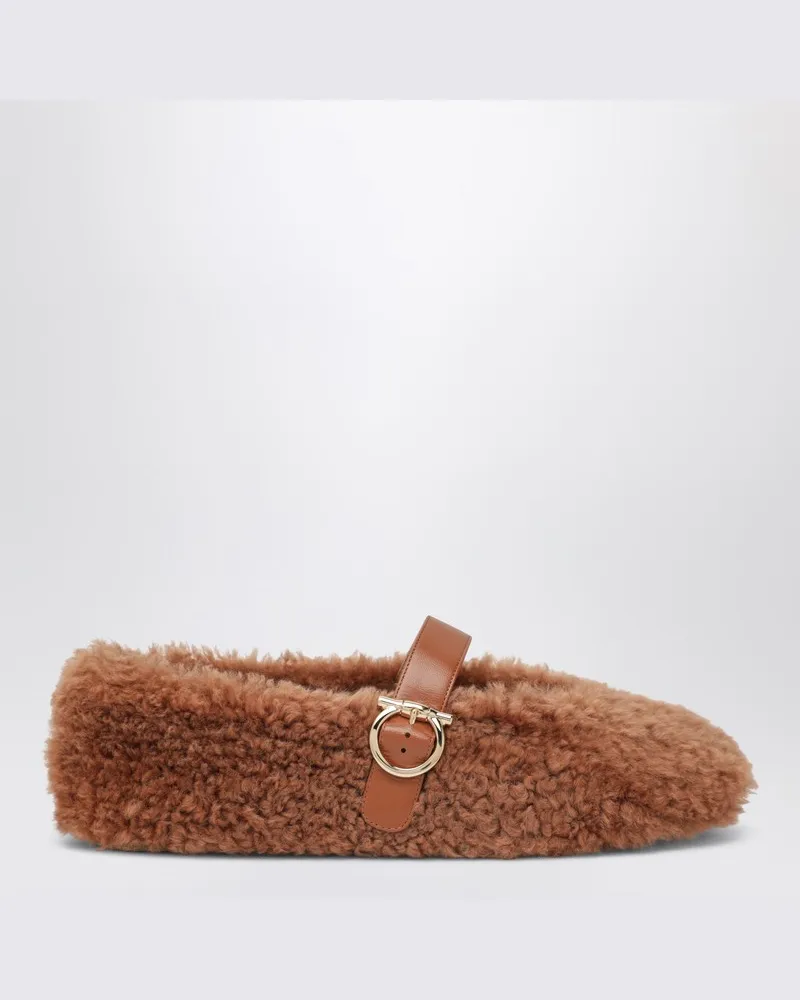 Ferragamo Ballerina Ornament Gancini Violett