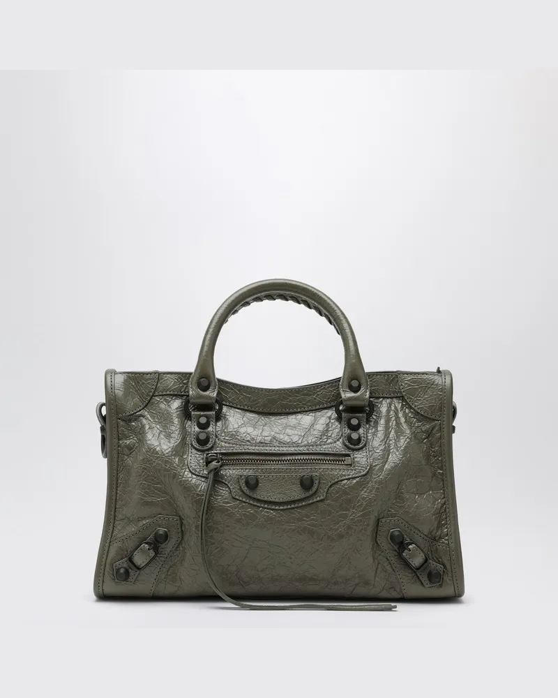 Balenciaga Le City kleine Tote Tasche in Militärgrün Grün