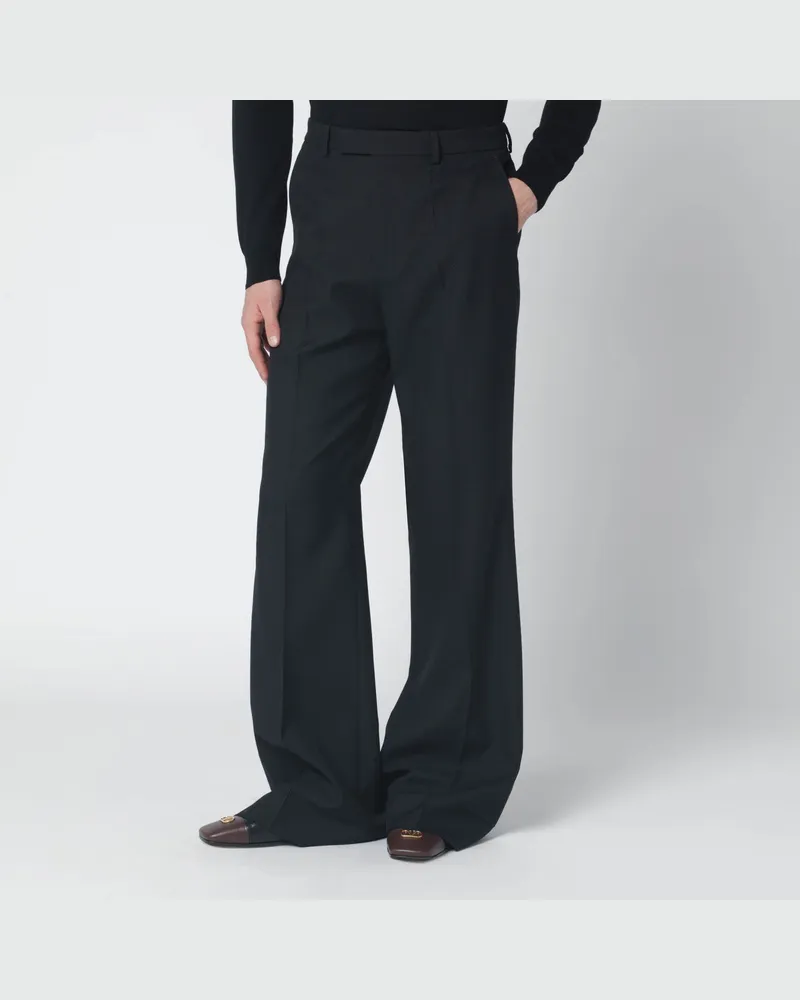 Valentino Garavani Schwarze Wollmix-Hose Black