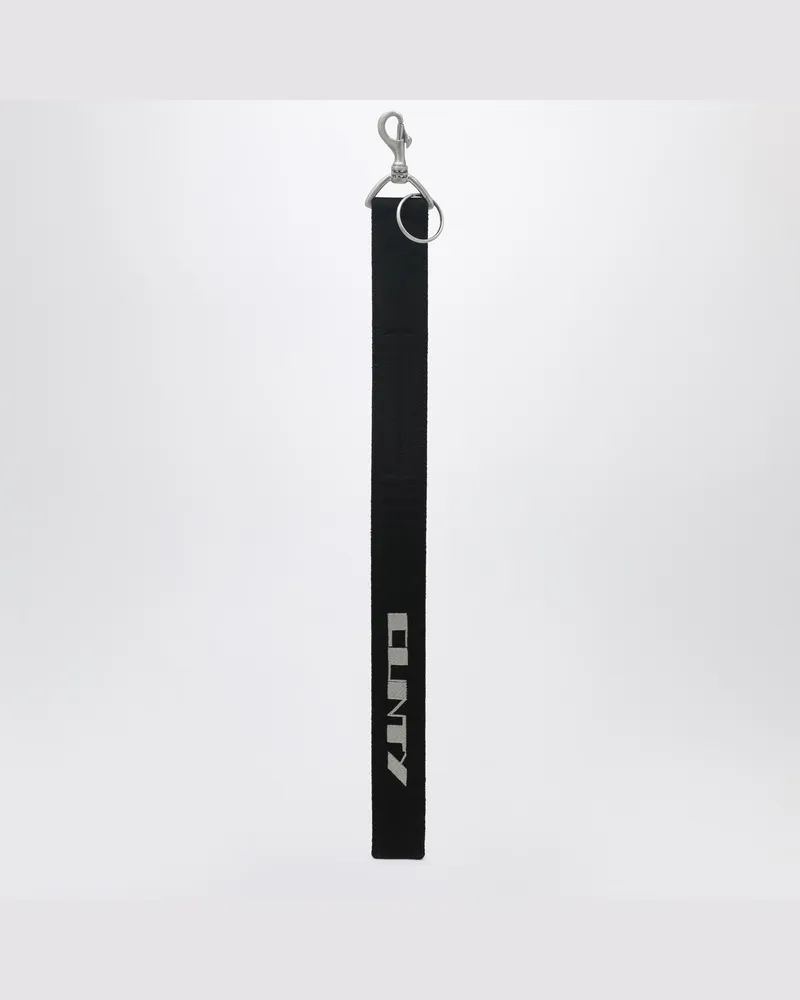 DRKSHDW by Rick Owens Schlüsselanhänger mit Baumwollriemen Black