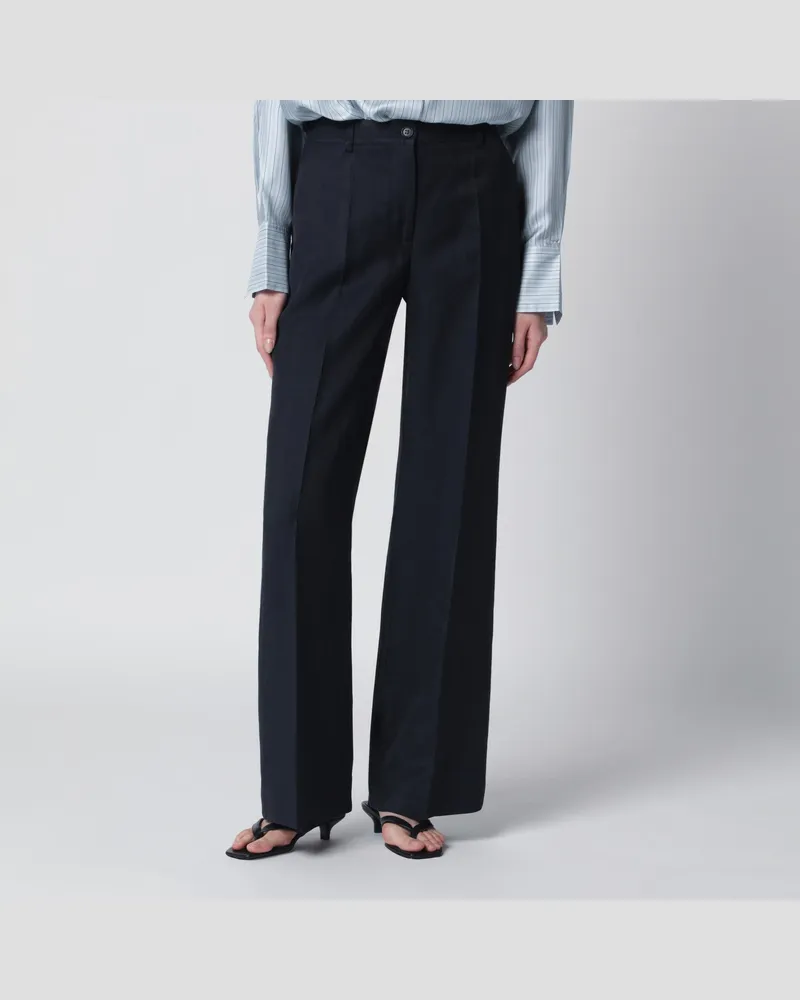 P.A.R.O.S.H. Blaue Hose aus Viskose Blue