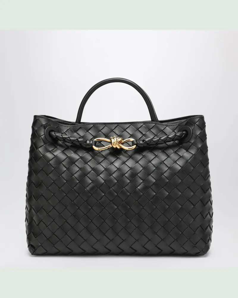 Bottega Veneta Mittlere Andiamo Tasche in Schwarz Black