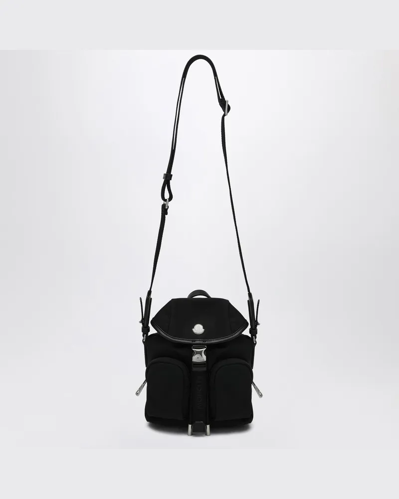 Moncler Mini Trick schwarze Schultertasche Schwarz