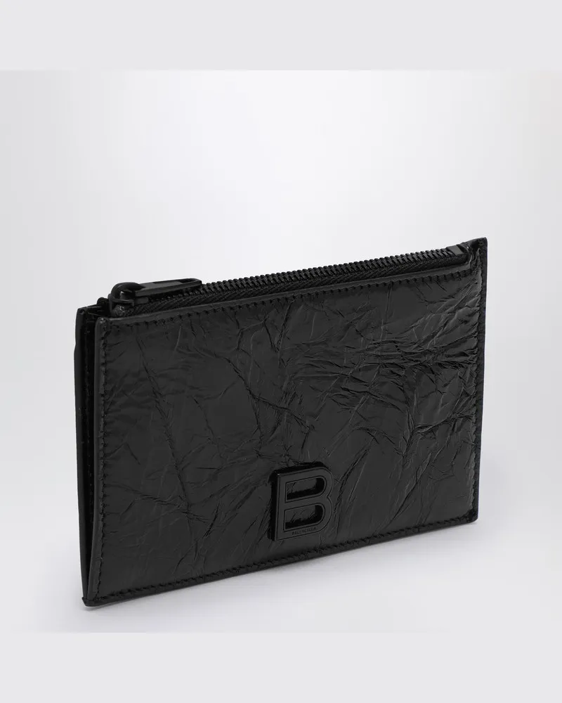 Balenciaga Schwarzes Kreditkartenetui mit Münzfach 