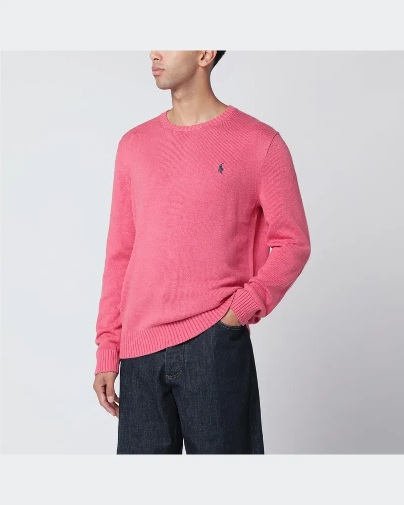 Ralph Lauren Hellroter Baumwollpullover Rot