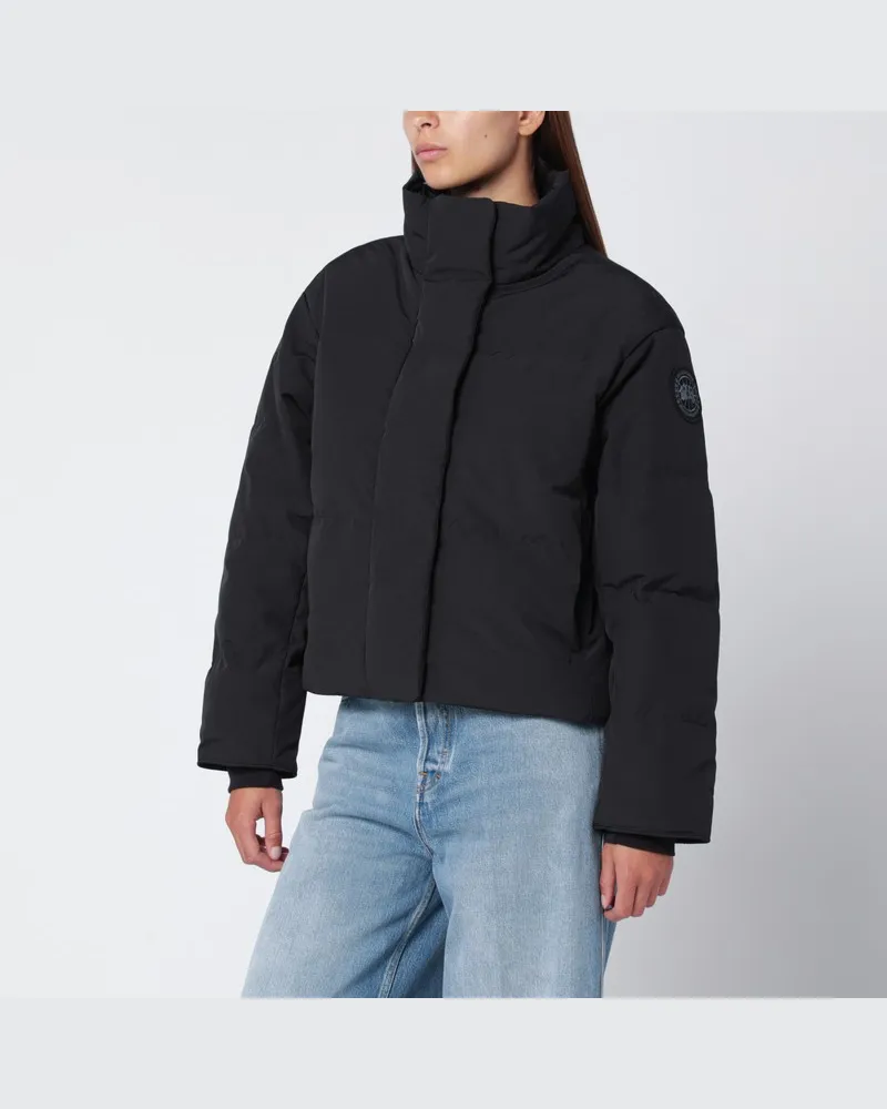 Canada Goose Schwarze kurze Jacke Grandview Black Label Schwarz