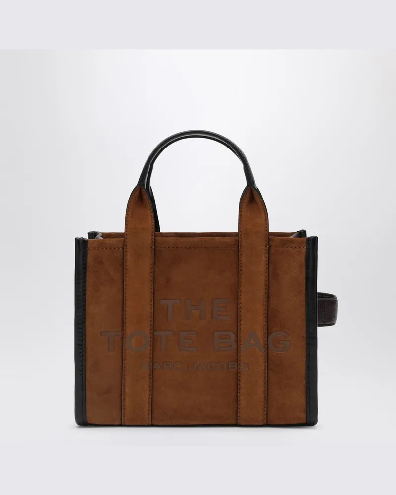 Marc Jacobs Kleine kupferfarbene Wildleder-Tote-Bag Braun