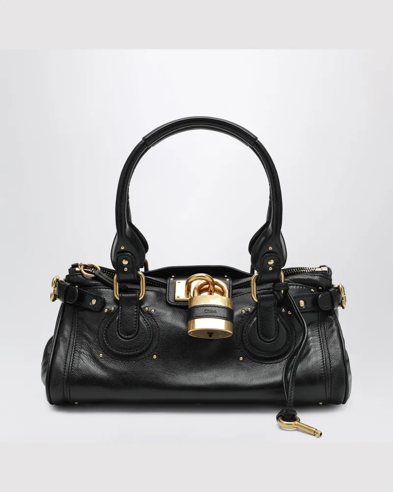 Chloé Schwarze Paddington-Tasche Blue