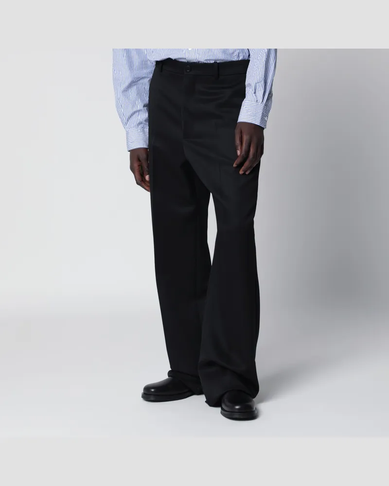 Balenciaga Sartorialhose Too Far aus Wollgabardine in Schwarz Black